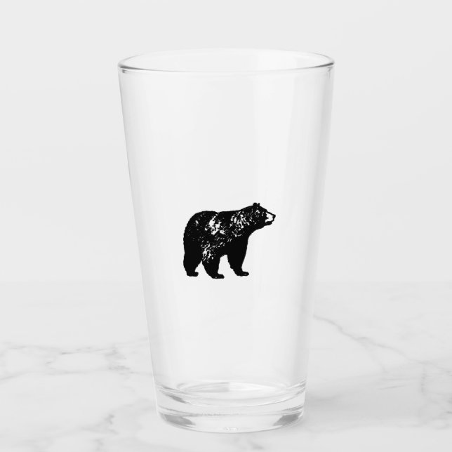 Schwarzer Bär Glas (Vorderseite)