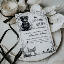 Schwarzer Bär Halloween Thema Little Boo Baby Dusc