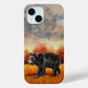Schwarzer Bär im Herbstwald Case-Mate iPhone Hülle