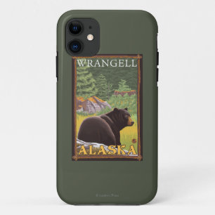 Schwarzer Bär im Wald - Wrangell, Alaska Case-Mate iPhone Hülle