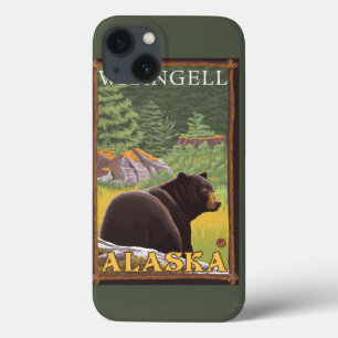 Schwarzer Bär im Wald - Wrangell, Alaska Case-Mate iPhone Hülle