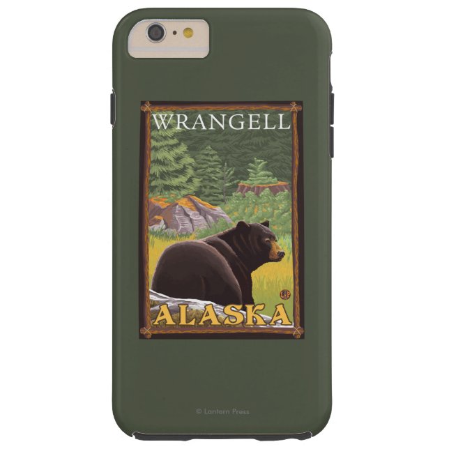 Schwarzer Bär im Wald - Wrangell, Alaska Case-Mate iPhone Hülle (Rückseite)