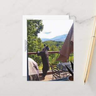 Schwarzer Bär mit Blick auf Gatlinburg Postkarte