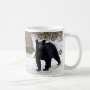 Schwarzer Bär Pennsylvanias im Winter Kaffeetasse