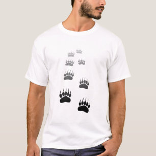 Schwarzer Bär-Pfosten T-Shirt