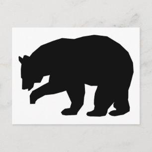 SCHWARZER BÄR POSTKARTE