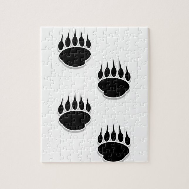 Schwarzer Bär Puzzle (Vertikal)