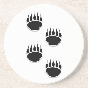 Schwarzer Bär Sandstein Untersetzer