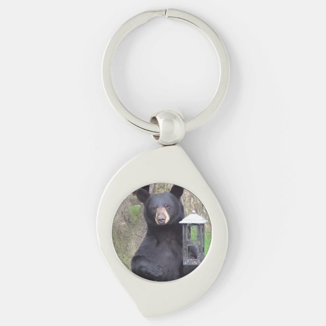 Schwarzer Bär Schlüsselanhänger (Vorderseite)
