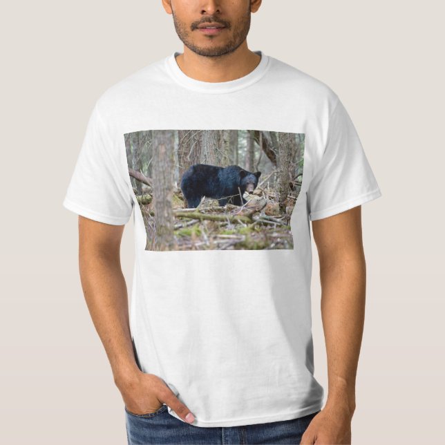Schwarzer Bär T-Shirt (Vorderseite)