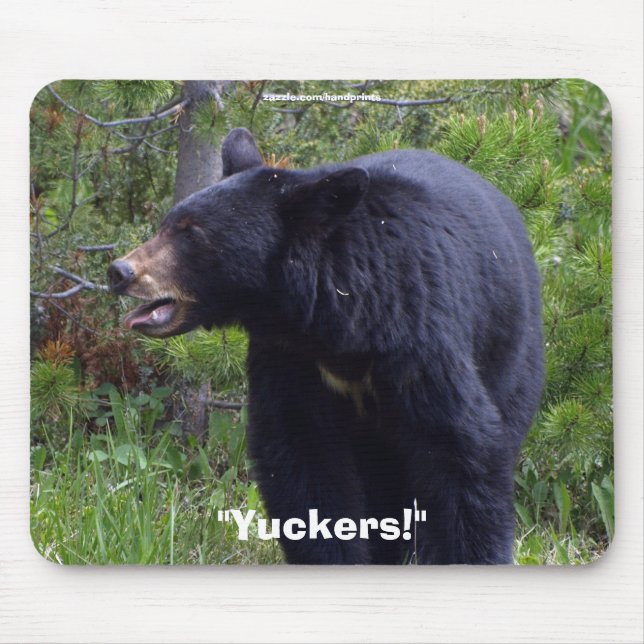 Schwarzer Bär Wildlife Mousepad (Vorne)