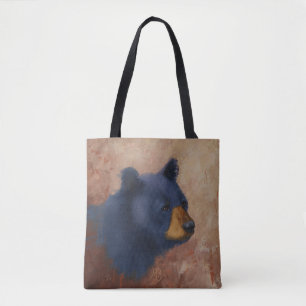 Schwarzer Bärn-Porträt-Taschen-Tasche