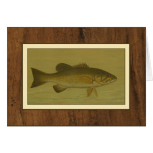 Schwarzer Bass auf grünem Hintergrund