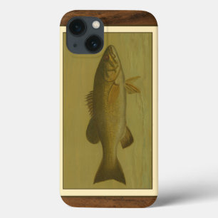 Schwarzer Bass auf grünem Hintergrund Case-Mate iPhone Hülle