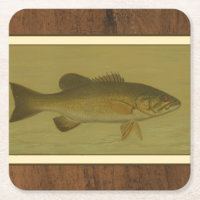 Schwarzer Bass auf grünem Hintergrund