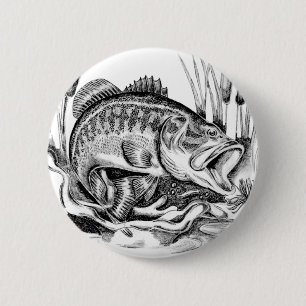 Schwarzer Bass Button