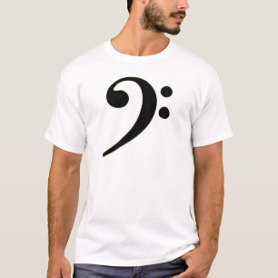 Schwarzer Bassschlüssel T-Shirt