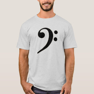 Schwarzer Bassschlüssel T-Shirt