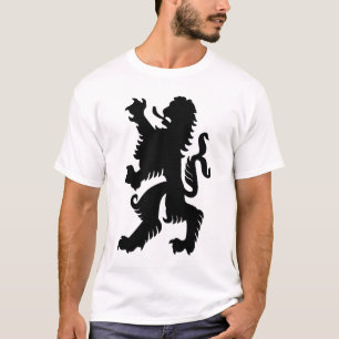 Schwarzer bayerischer Löwe T-Shirt
