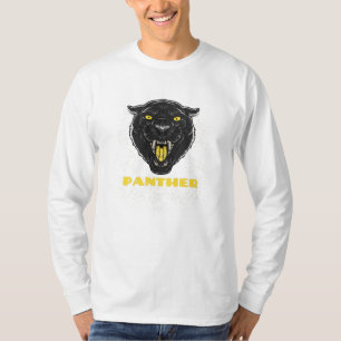 Schwarzer Beängstigender Panther T-Shirt