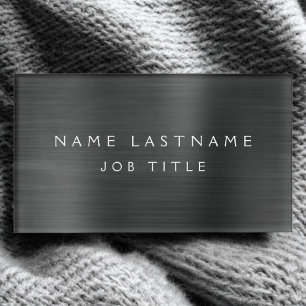 Schwarzer Beruflicher Metallic Foil Modernes Busin Namenschild