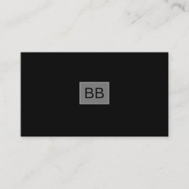 Schwarzer Beruflicher Schlichter Eleganter moderne Visitenkarte