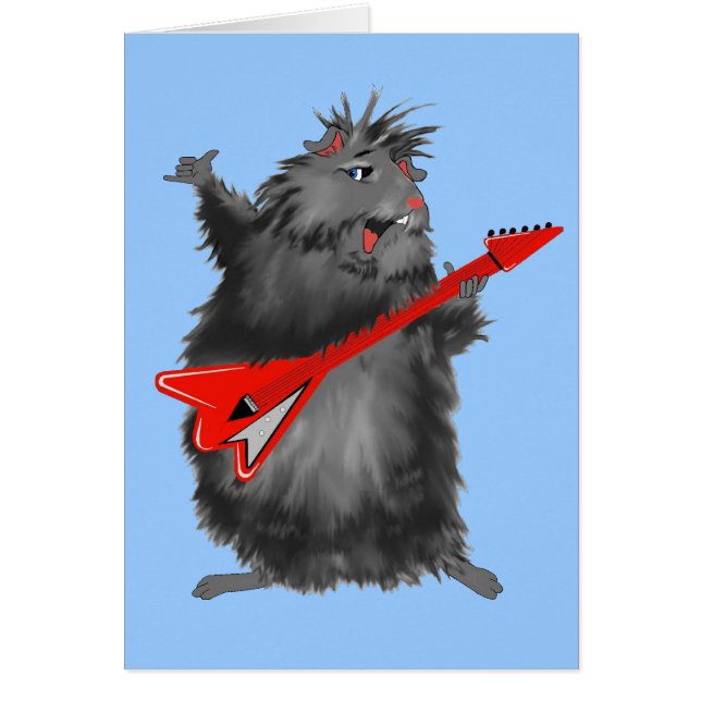 Schwarzer Bettys neue Gitarre (Vorne)