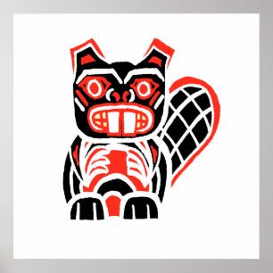 schwarzer Biber Poster