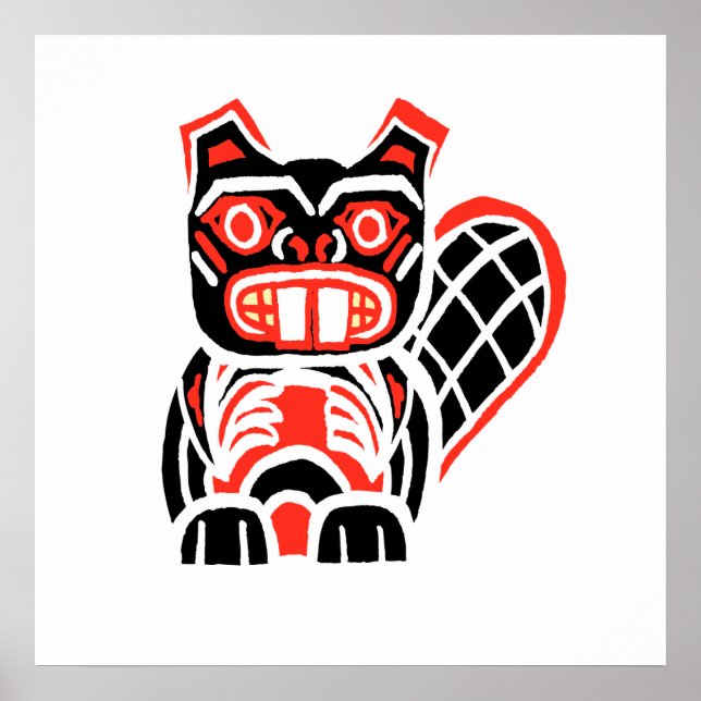 schwarzer Biber Poster (Vorne)