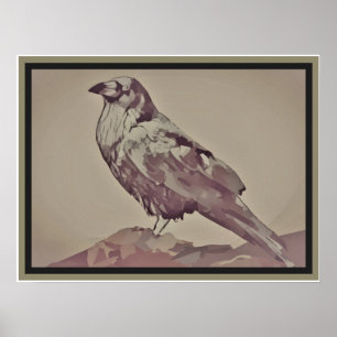 Schwarzer Bird Poster