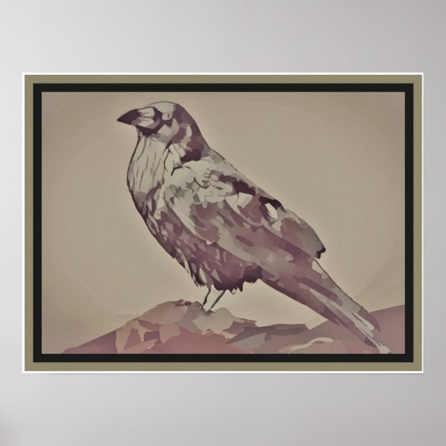 Schwarzer Bird Poster (Vorne)