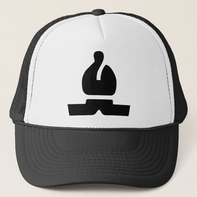 Schwarzer Bischof Truckerkappe (Vorderseite)