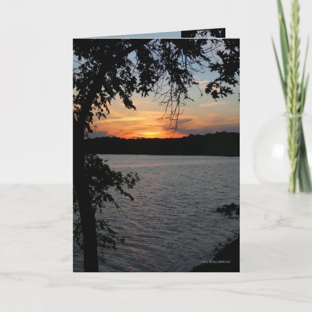 Schwarzer Blatt-Rahmen Karte (Vorderseite)