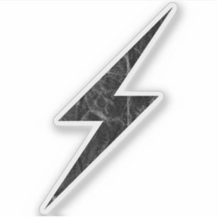 Schwarzer Blitzschlag der Anarchie (Vintag) Aufkleber