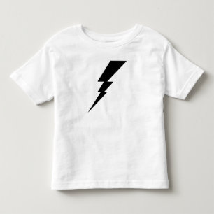Schwarzer Blitzschlag Kleinkind T-shirt