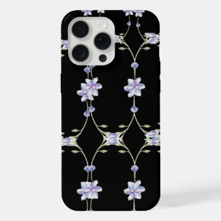 Schwarzer Blumenstrauß iPhone 15 Pro Max Hülle