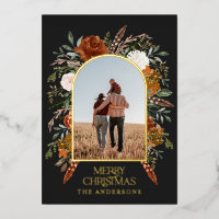 Schwarzer Bogen Foto elegant rustikal