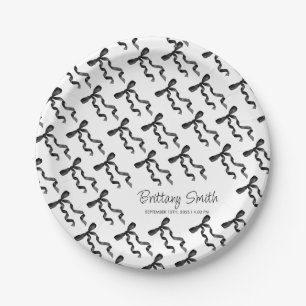 Schwarzer Bogen Pappteller