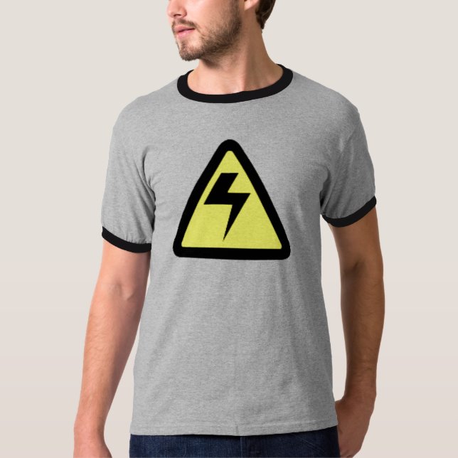 Schwarzer Bolzen T-Shirt (Vorderseite)