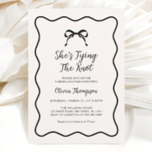 Schwarzer Bow, der das Brautparty des Knotens bind