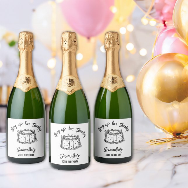 Schwarzer Bow, der sie zwanzig zum 30. Geburtstag  (Von Creator hochgeladen)