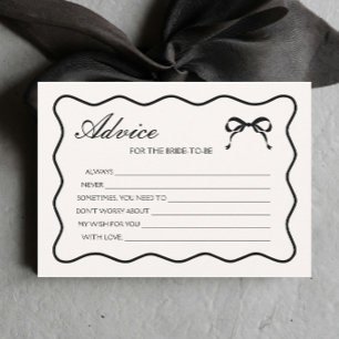 Schwarzer Bow Kopplung der Ratenkarte für das Knot Einladung