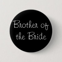 Schwarzer Bruder des Braut-Buttons