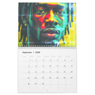 Schwarzer Bruh grün vor Neid Afrika Afrikanischer Kalender
