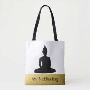 Schwarzer Buddha Gold Personalisiert