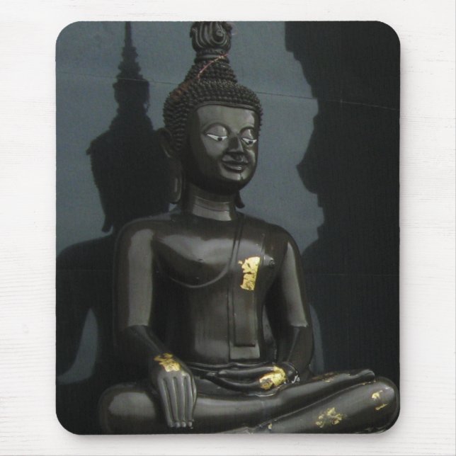 Schwarzer Buddha ... Nong Khai, Saan Mousepad (Vorne)