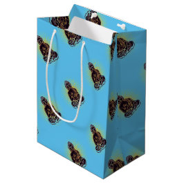 Schwarzer Buddha-Power Mittlere Geschenktüte