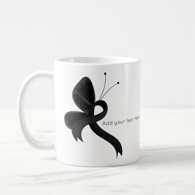 Schwarzer Butterfly-Butterfly Kaffeetasse (Links)