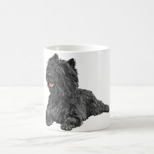Schwarzer Cairn Terrier Tasse