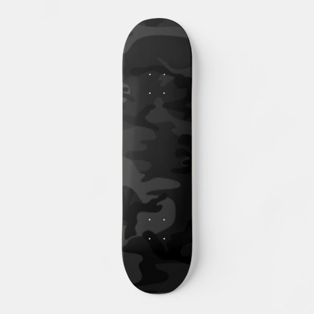 Schwarzer CamouflageSkateboard Pro Skateboard (Vorderseite)